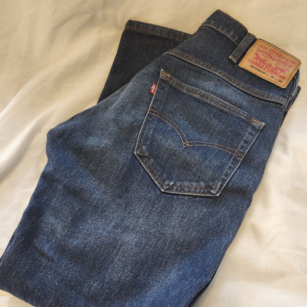 Levi's Men's Dark Blue Straight Jeans